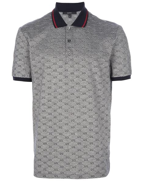 gucci leather collar dress|Gucci monogram polo shirt.